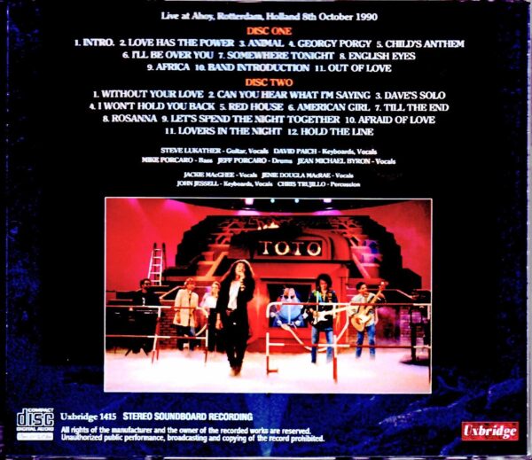 Toto/Holland 1990 Soundboard - Image 2