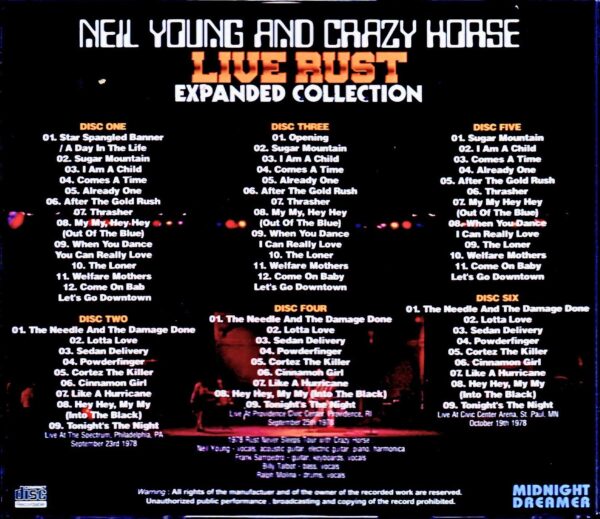 Neil Young and Crazy Horse/US Tour 1978 Collection - Image 2