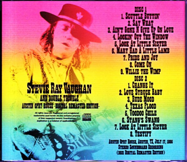 Stevie Ray Vaughan and Double Trouble/TX,USA 1986 Digital Remaster - Image 2