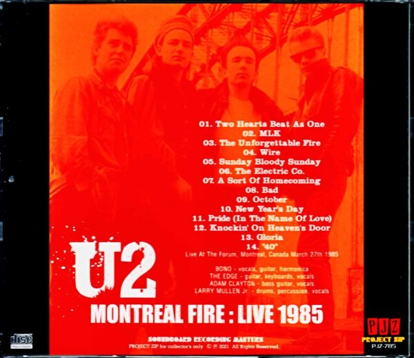 U2/Canada 1985 - Image 2