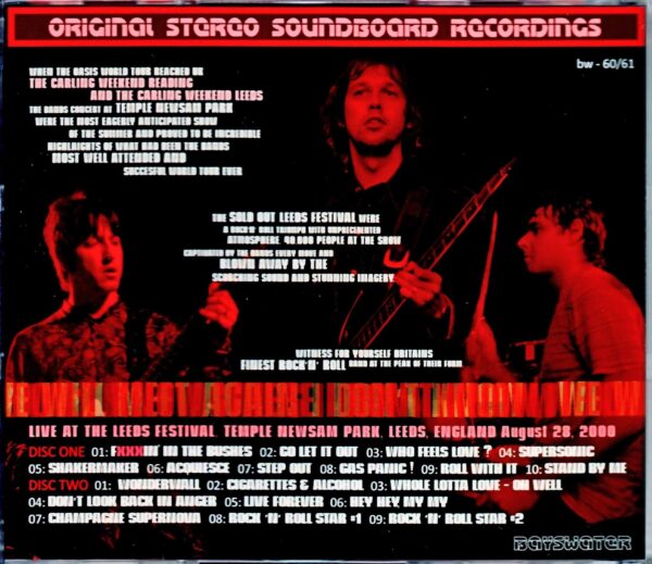 Oasis/England,UK 8.28.2000 Complete - Image 2