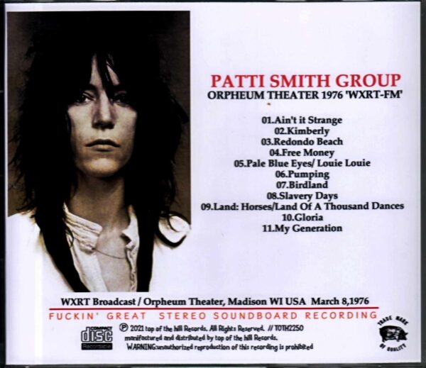 Patti Smith Group/WI,USA 1976 - Image 2