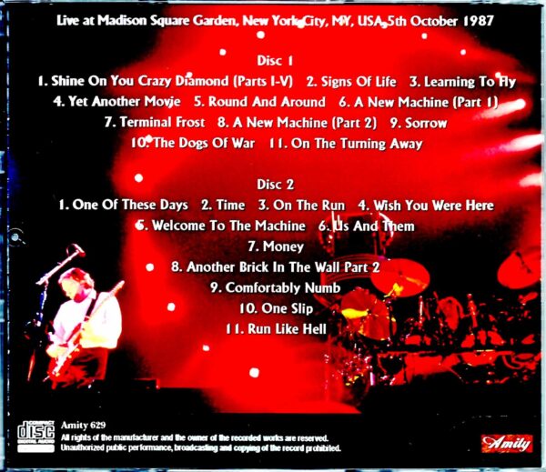 Pink Floyd/NY,USA 10.5.1987 - Image 2