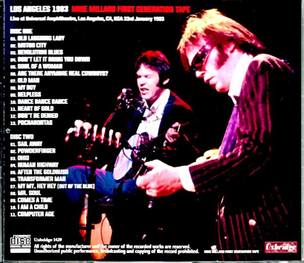 Neil Young/CA,USA 1983 Mike Millard Tape Another Version - Image 2