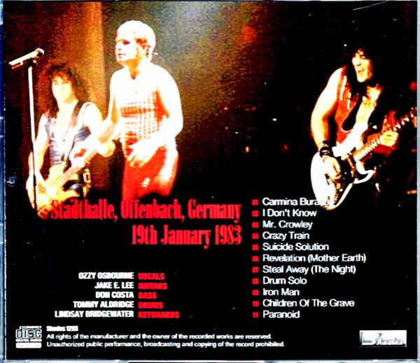 Ozzy Osbourne/Germany 1983 - Image 2