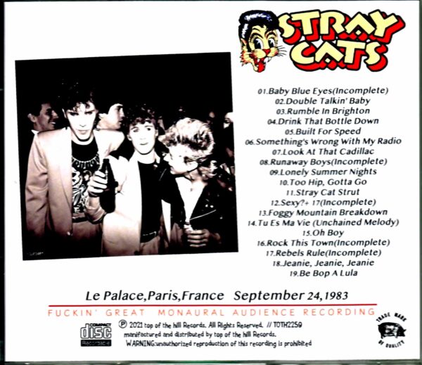 Stray Cats/France 1983 - Image 2