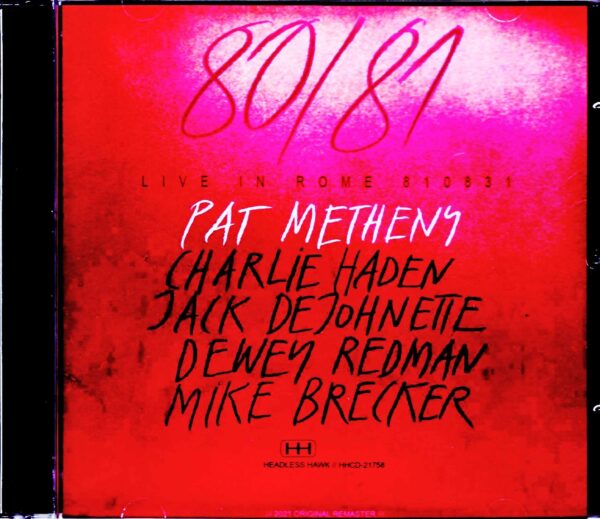 Pat Metheny,Charlie Haden/Italy 1981