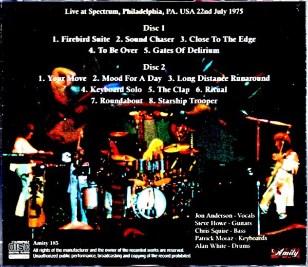 Yes/PA,USA 7.22.1975 - Image 2