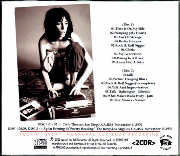Patti Smith Group/CA,USA 1976 2Days - Image 2
