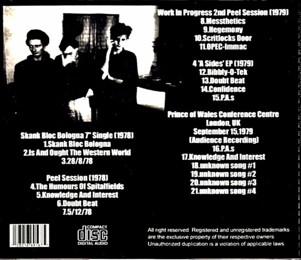 Scritti Politti/Early Compilation 1978-1979 - Image 2