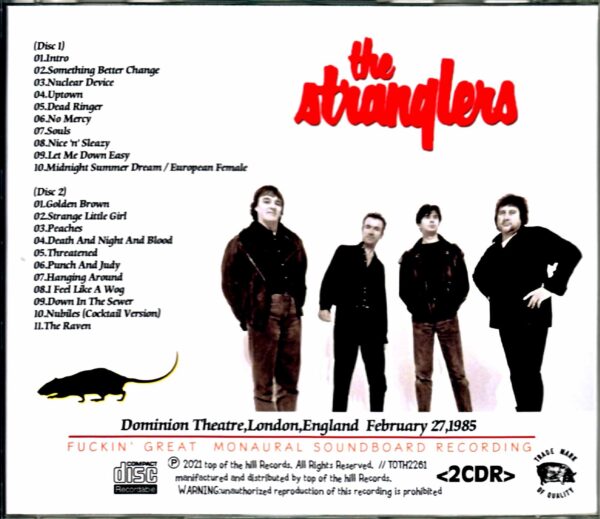Stranglers/London,UK 2.27.1985 - Image 2