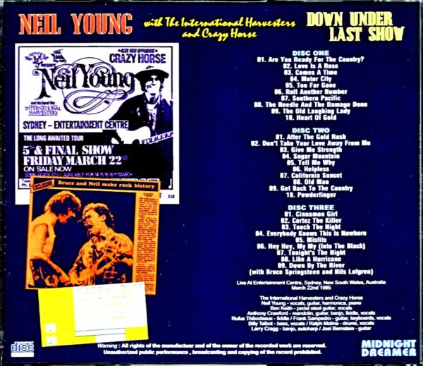 Neil Young with the International Harvestars/Australia 1985 Complete - Image 2