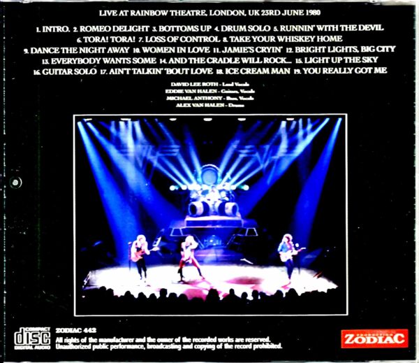 Van Halen/London,UK 1980 Upgrade - Image 2