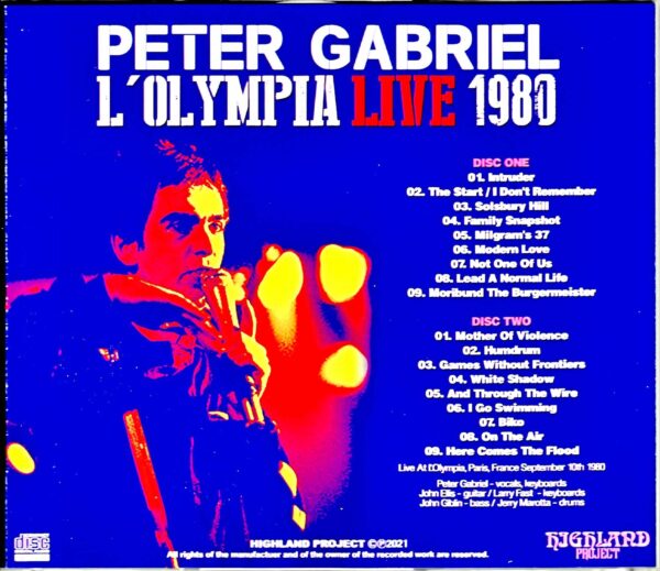 Peter Gabriel/France 1980 - Image 2