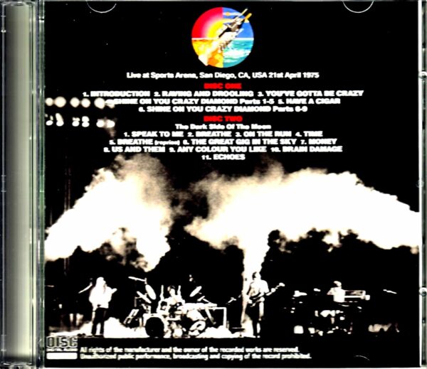 Pink Floyd/CA, USA 4.21.1975 - Image 2