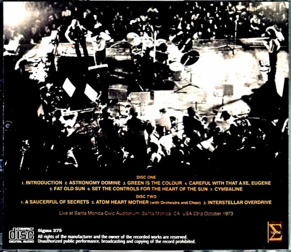 Pink Floyd/CA,USA 10.23.1970 Upgrade - Image 2