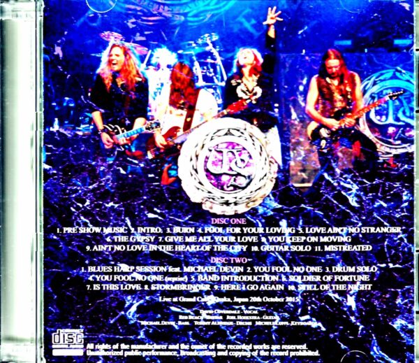 Whitesnake/Osaka,Japan 10.20.2015 - Image 2