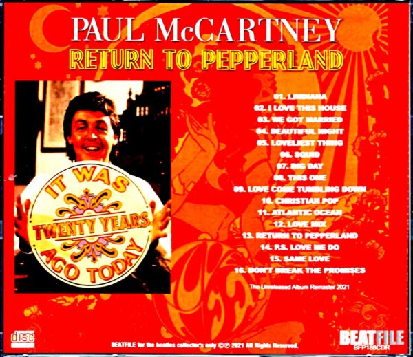 Paul McCartney/Return to Pepperland Unreleased Album 1987 - Image 2