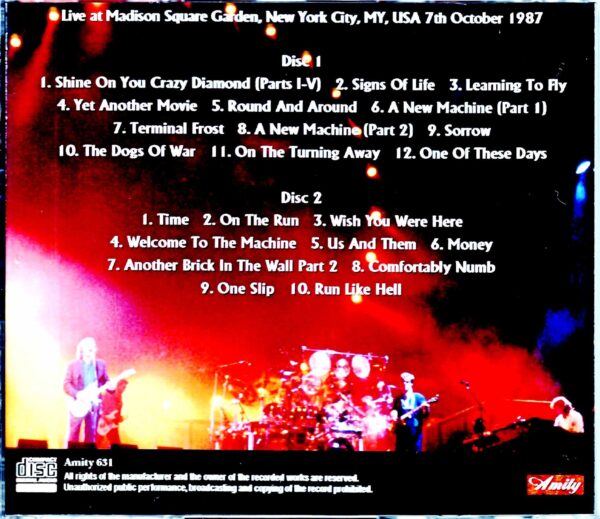 Pink Floyd/NY,USA 10.7.1987 - Image 2