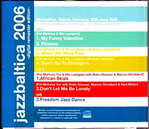 Pat Metheny/Germany 2006 S & V 2021 Digital Remaster Edition - Image 2