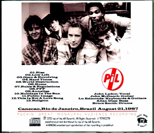 PIL Public Limited Image Public Limited Image/Brazil 1987 - Image 2