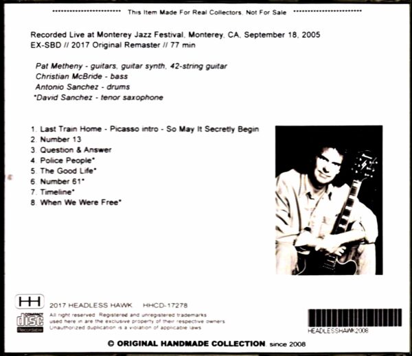 Pat Metheny Trio and Quartet/Canada 2005 - Image 2