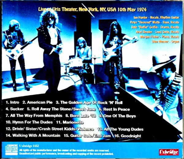 Mott the Hoople/NY, USA 1974 - Image 2