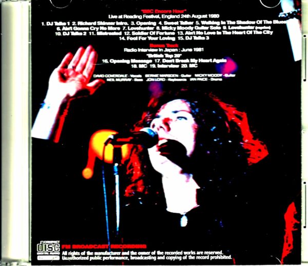 Whitesnake/England,UK 1980 Japanese Broadcast Edition - Image 2