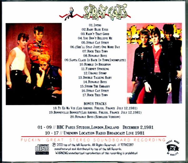 Stray Cats/London,UK 1981 & more - Image 2