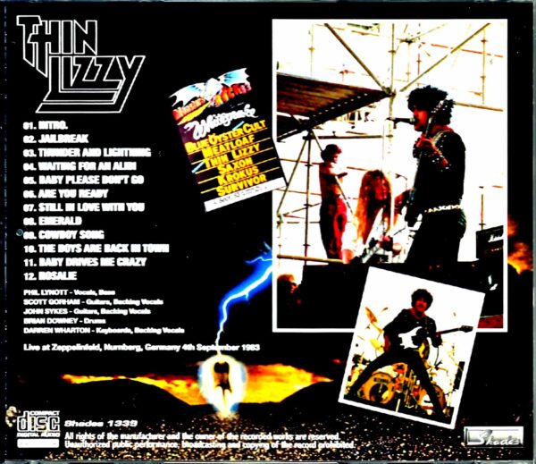 Thin Lizzy/Germany 9.4.1983 1st Gen Master Tape - Image 2