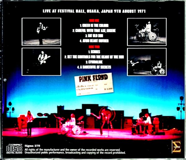 Pink Floyd/Osaka,Japan 1971 Upgrade 50th Anniversary Edition - Image 2