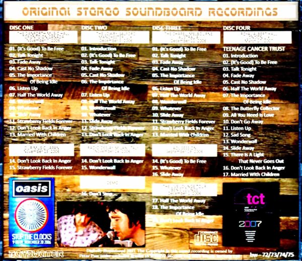 Oasis/Acoustic live by Noel and Gem London, UK 2007 Complete & more - Image 2