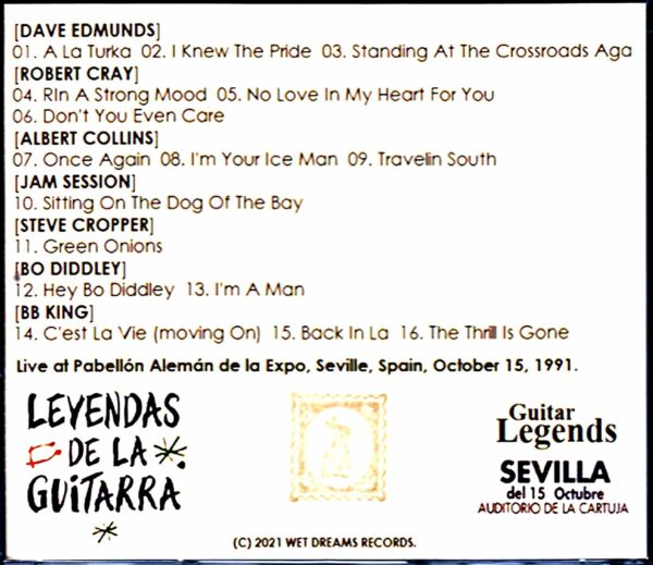 Various Artists Robert Cray, Albert Collins, B.B. King, Dave Edmunds, Bo Diddley/Spain 1991 - Image 2