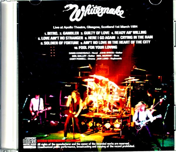 Whitesnake/Scotland,UK 1984 Remaster - Image 2