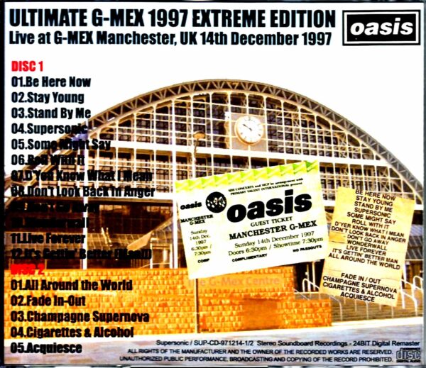 Oasis/England,UK 12.14.1997 S & V 24 Bit Remastered - Image 2