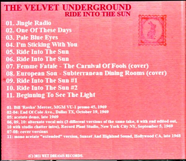 Velvet Underground/Promo,Demos,Alternate Takes Rare Take Compile - Image 2