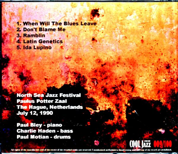Paul Bley,Charlie Haden,Paul Motia/Netherlands 1990 - Image 2