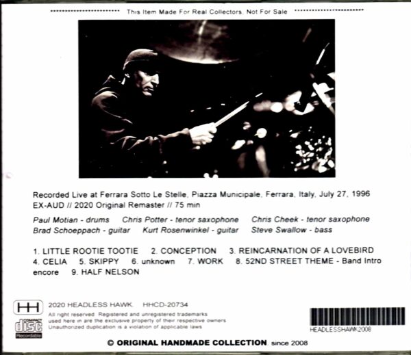 Paul Motian Electric Bebop band,Chris Potter/Italy 1996 - Image 2