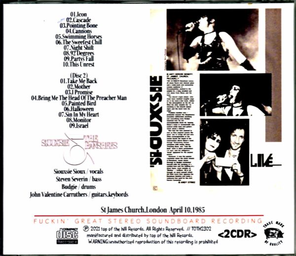 Siouxsie and the Banshees/London,UK 1985 - Image 2