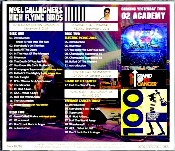 Noel Gallagher's High Flying Birds/London,UK 9.6.2016 Complete & more - Image 2