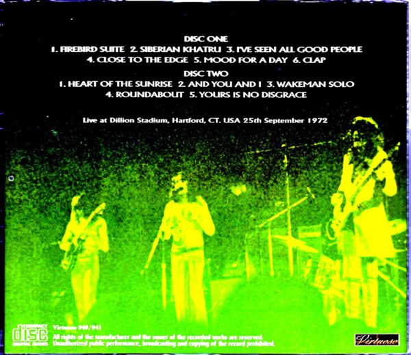Yes/CT,USA 9.25.1972 Complete - Image 2