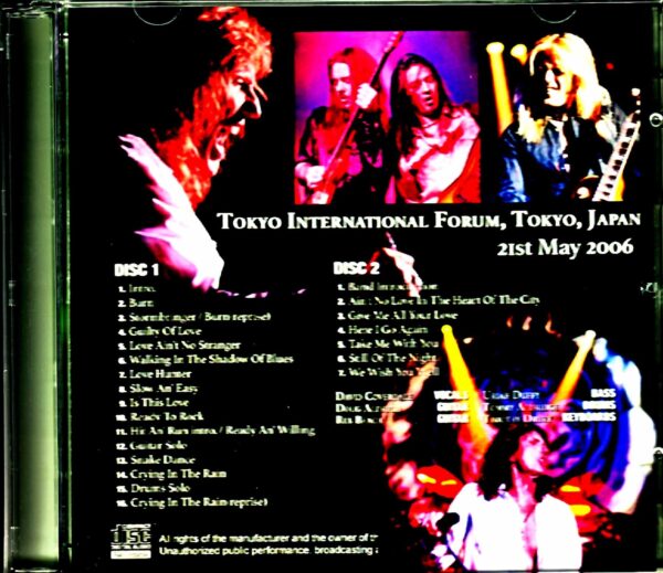 Whitesnake/Tokyo,Japan 5.21.2006 - Image 2