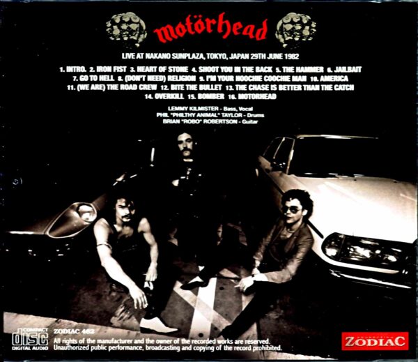 Motorhead/Tokyo,Japan 6.29.1982 - Image 2