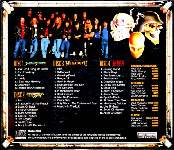 Various Artists Slayer,Megadeth,Testament,Suicidal Tendencies/Sweden 1990 - Image 2