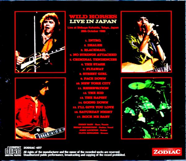 Wild Horses/Tokyo,Japan 10.28.1980 - Image 2