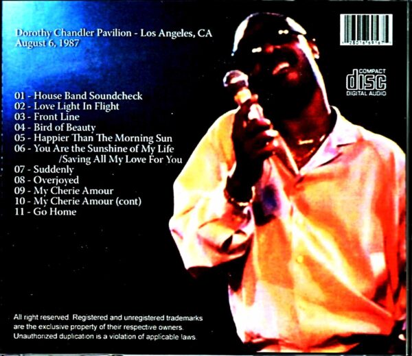 Stevie Wonder/CA, USA 1987 - Image 2