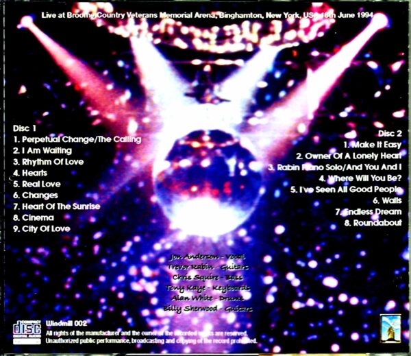 Yes/NY,USA 6.18.1994 - Image 2
