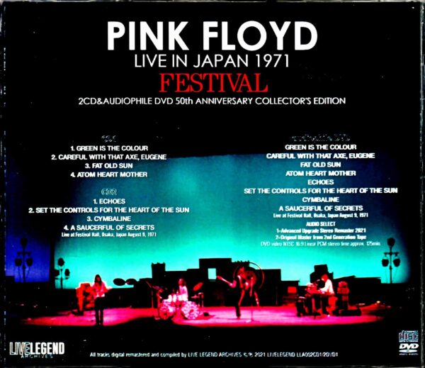 Pink Floyd/Osaka,Japan 1971 50th Anniversary Remastered - Image 2