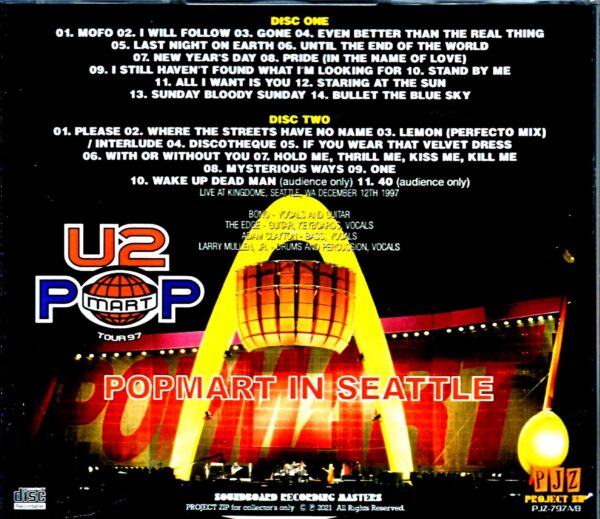 U2/WA, USA 1997 Matrix Sound Edition - Image 2