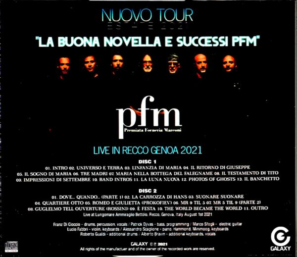 PFM Premiata Forneria Marconi/Italy 2021 - Image 2